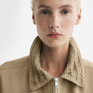 بامبر جکت لینن زنانه با فرم پفی  برندH&M ORIGINAL اچ اند ام اورجینال NEW 2026 انگلستان