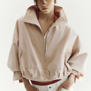 بامبر جکت اورسایز با لبه پفی برندH&M ORIGINAL اچ اند ام اورجینال NEW 2026 انگلستان