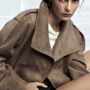 کت اورسایز زنانه با یقه ایستاده برندH&M ORIGINAL اچ اند ام اورجینال NEW 2026 انگلستان