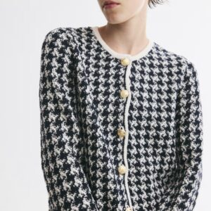 ژاکت ژاکارد چهارخانه زنانه برندH&M ORIGINAL اچ اند ام اورجینال NEW 2026 انگلستان