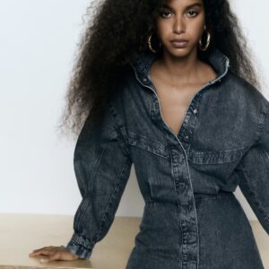 پیراهن کتی جین زنانه برندH&M ORIGINAL اچ اند ام اورجینال NEW 2026 انگلستان