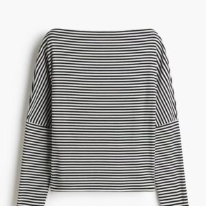 تاپ یقه قایقی زنانه برندH&M ORIGINAL اچ اند ام اورجینال NEW 2026 انگلستان